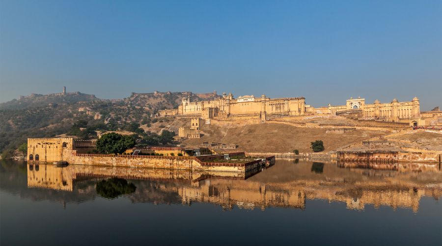 Amer Fort at Jaipur city - World Heritage Hill Forts of Rajasthan